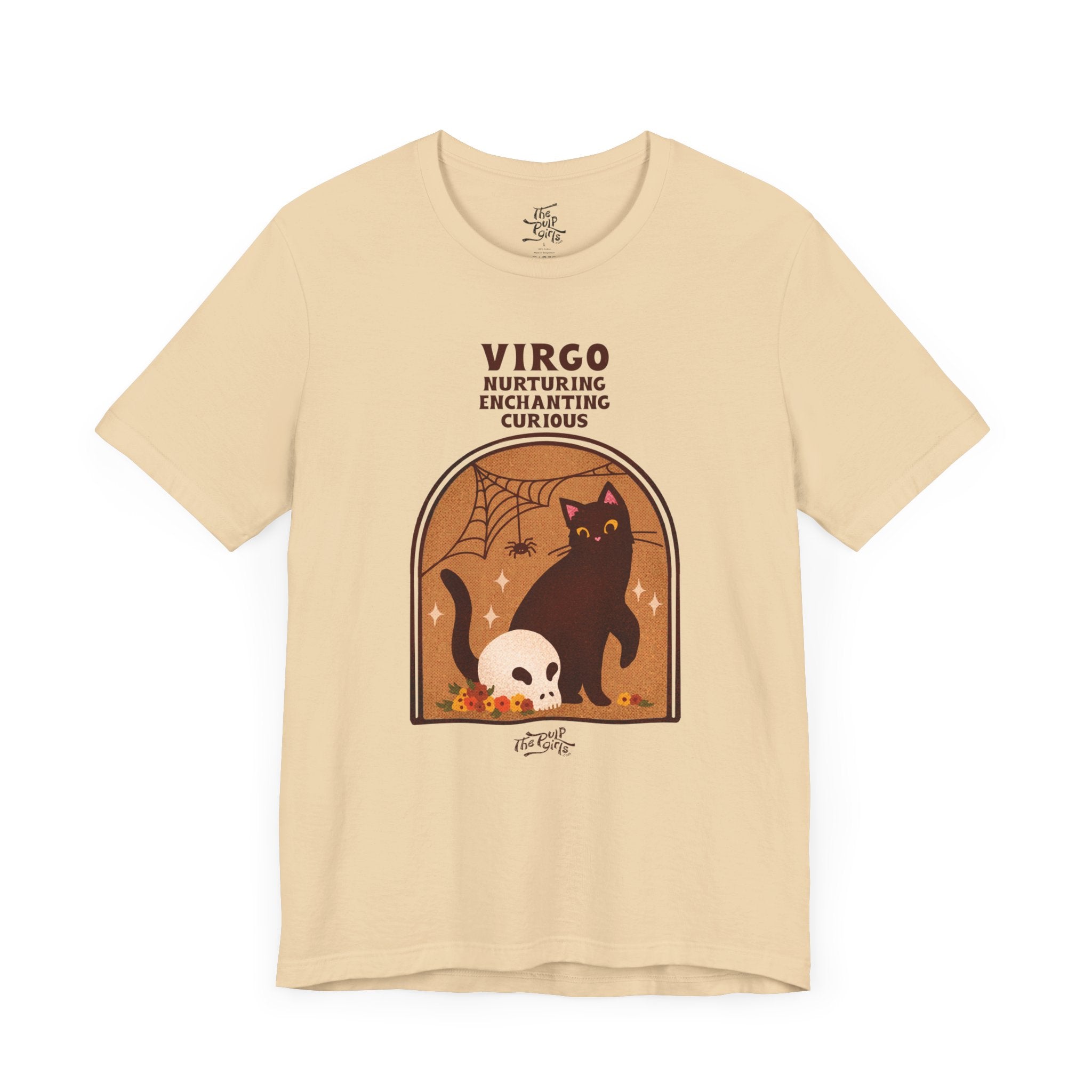 Spooky Virgo Cat Astrology Tee