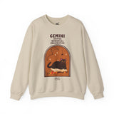 Spooky Gemini Cat Astrology Crewneck