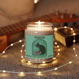 Pisces Cat Astrology Candle