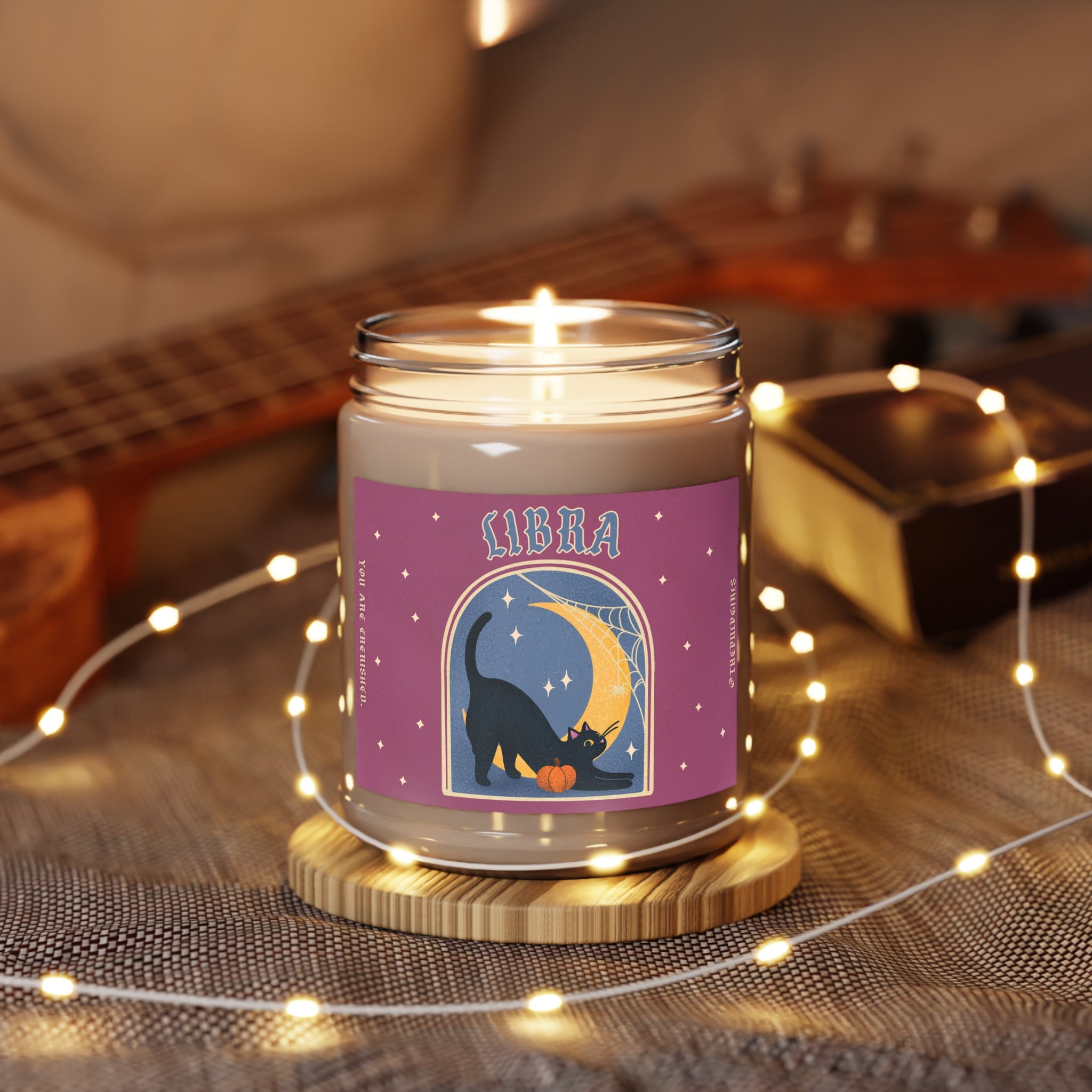 Libra Spooky Cat Astrology Candle