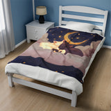 Cat Lovers Celestial Plush Blanket