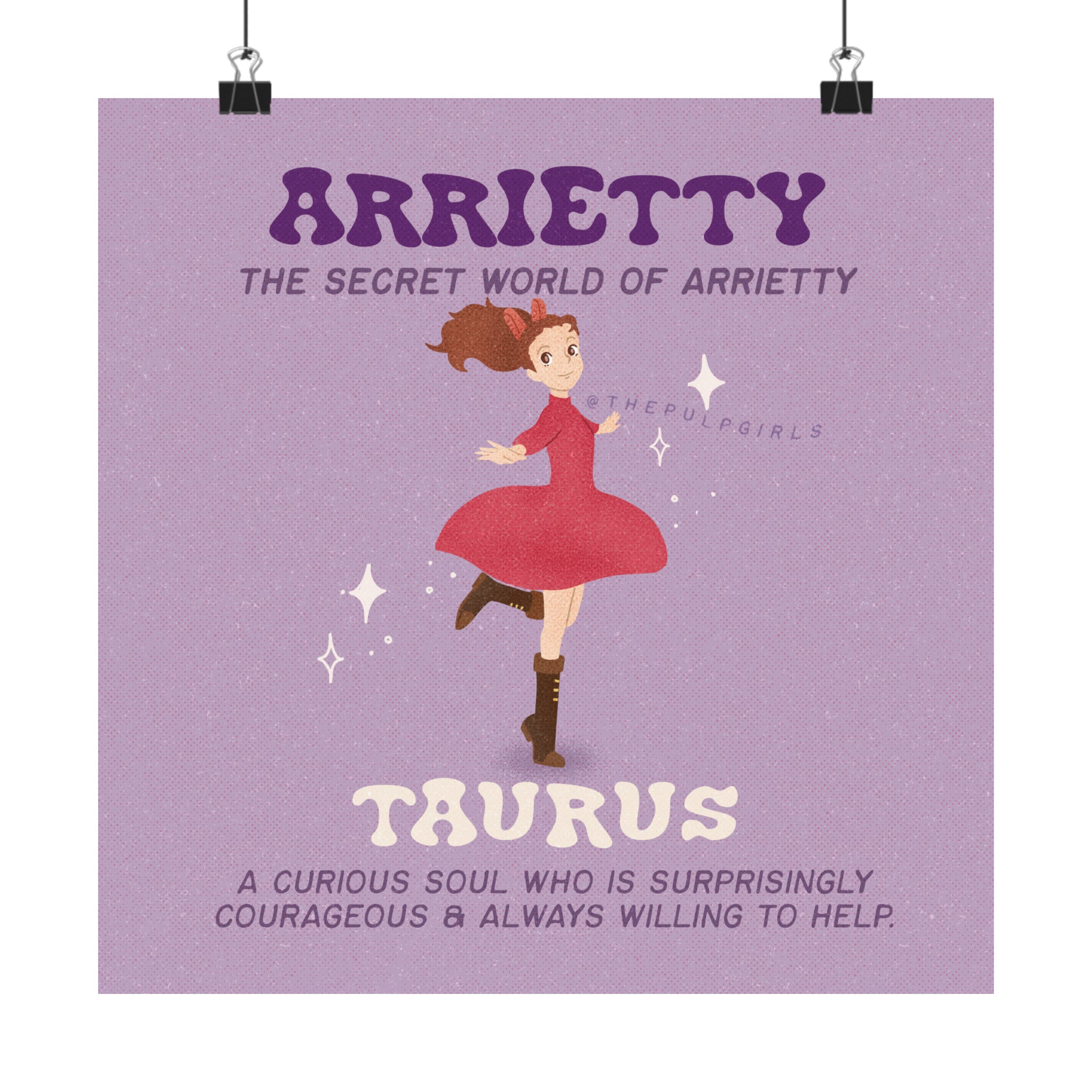 Studio Ghibli Fan - Arrietty - Taurus - Art Print