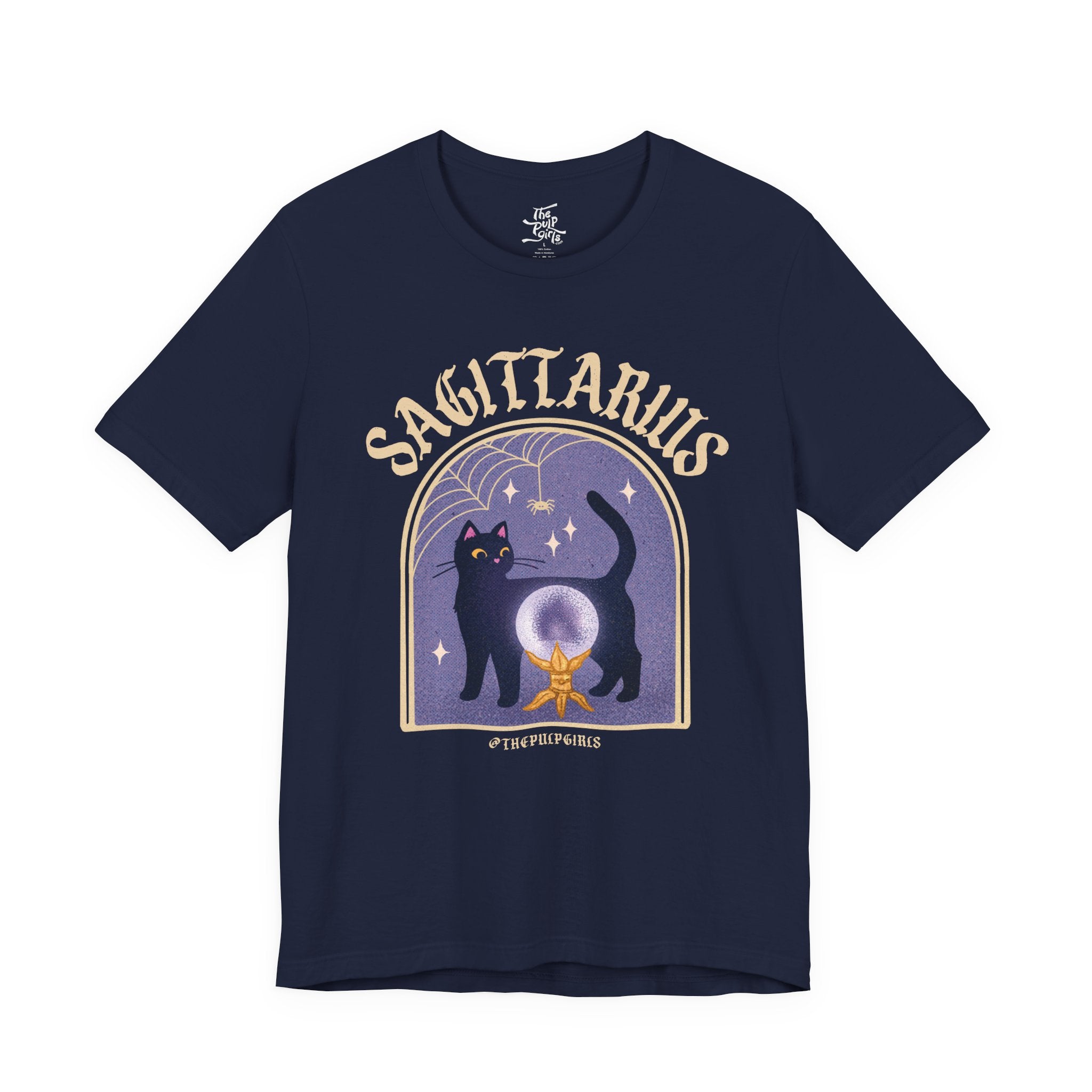Sagittarius Spooky Cat Astrology Tee