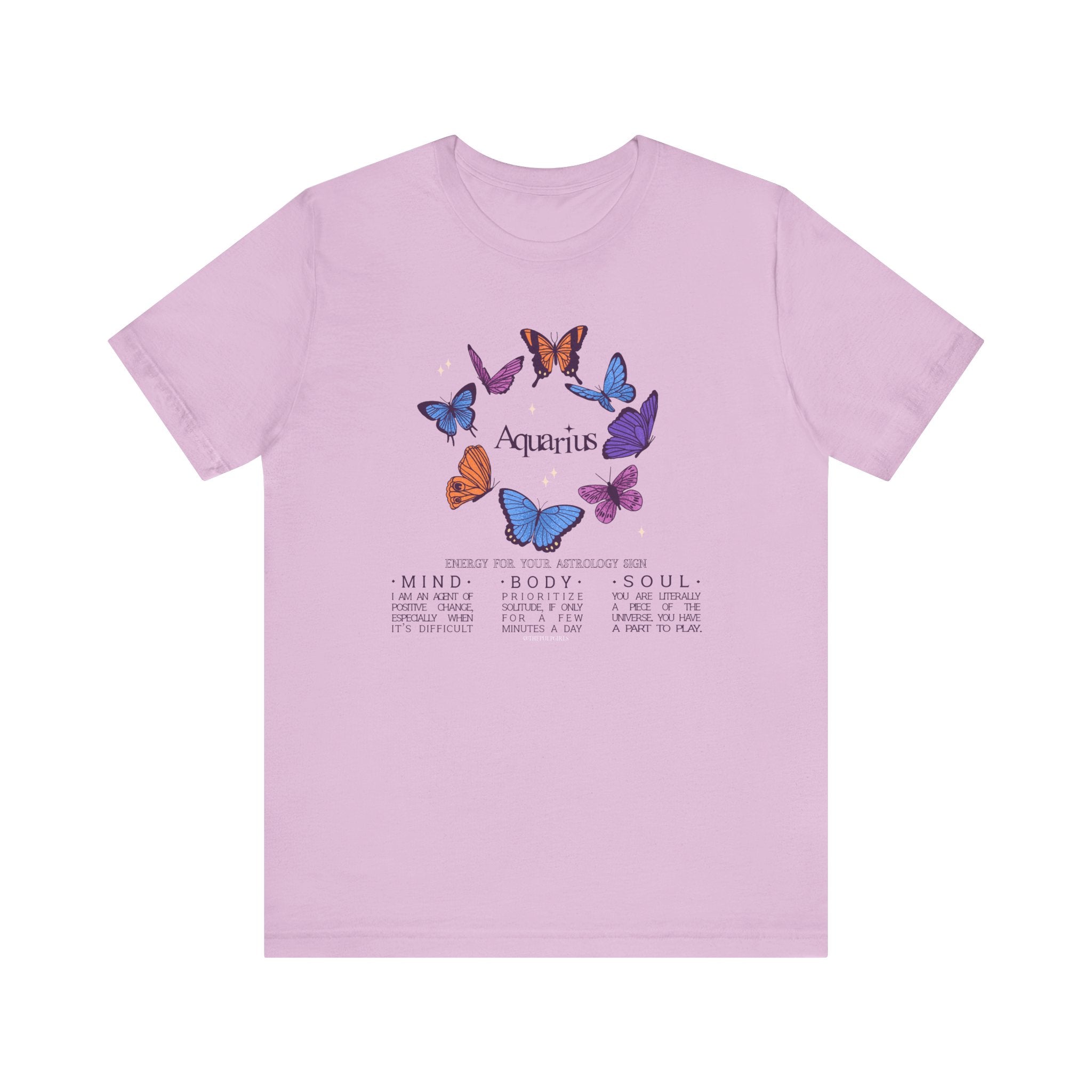 Aquarius Astrology Butterfly Tee
