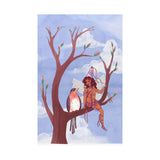 Pink Bird & Fairy Poster