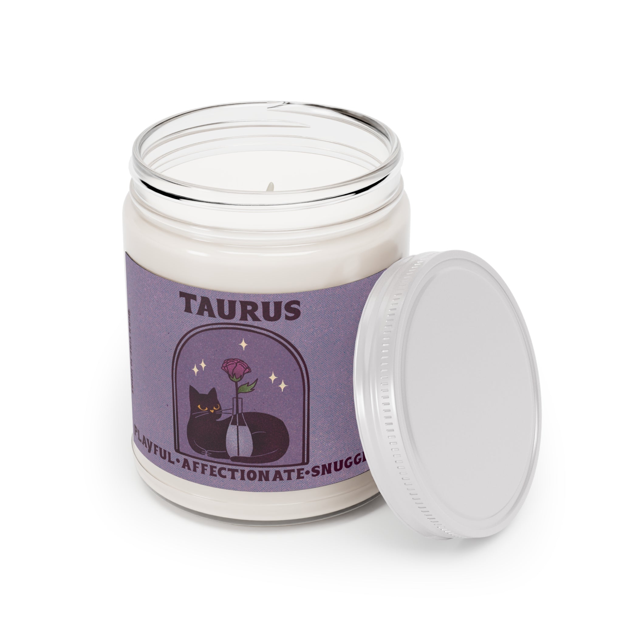 Taurus Cat Astrology Candle