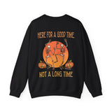 Here for a Good Time Skeleton Crewneck