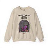 Sagittarius Halloween Cat Astrology Crewneck