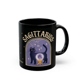 Sagittarius Spooky Cat Astrology Mug