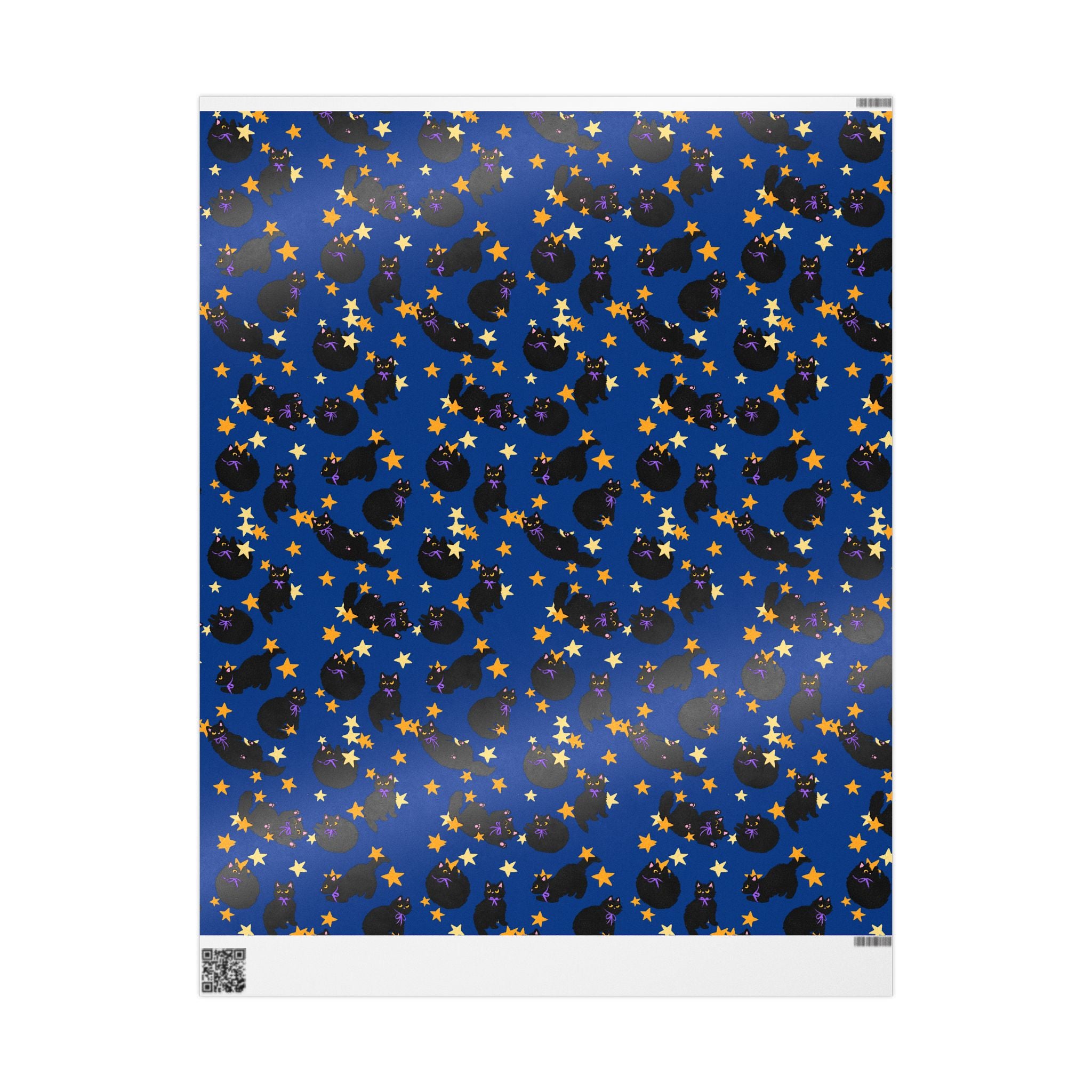 Winter Black Cat Lover Wrapping Paper