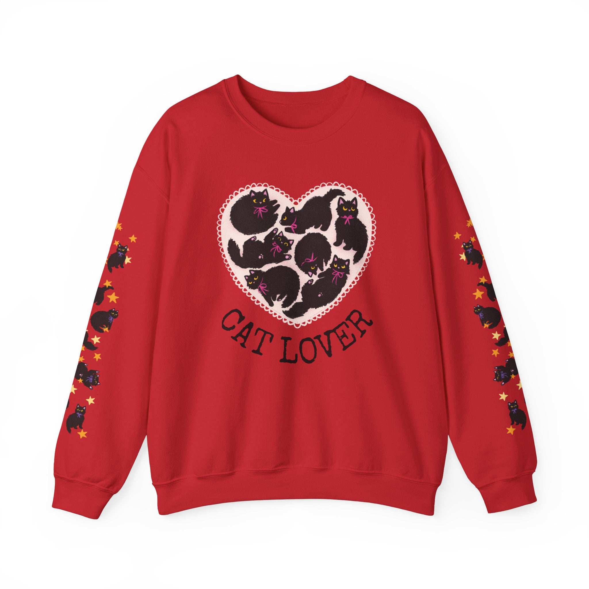 Black Cat Lover Crewneck Sweatshirt