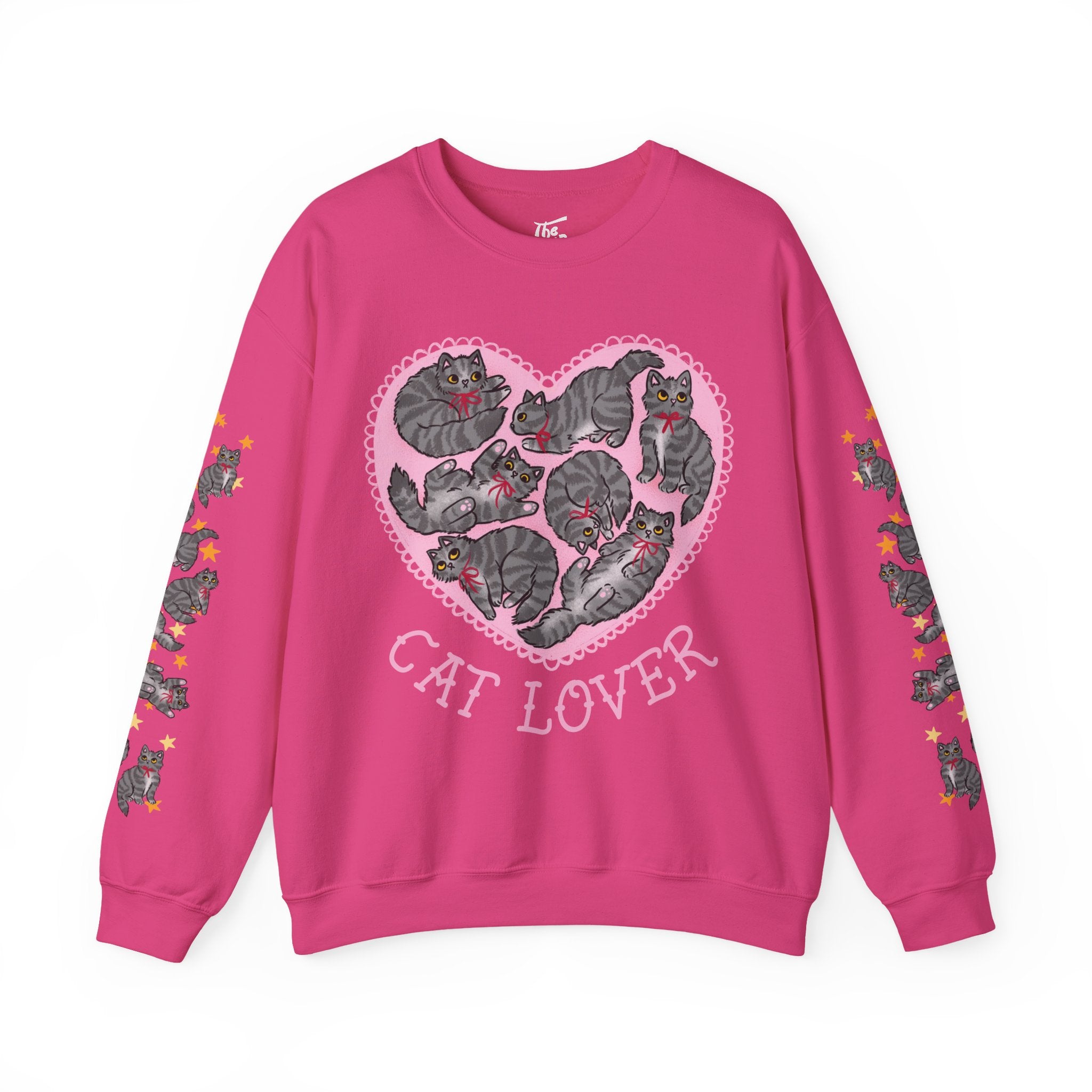 Grey Cat Lover Crewneck Sweatshirt