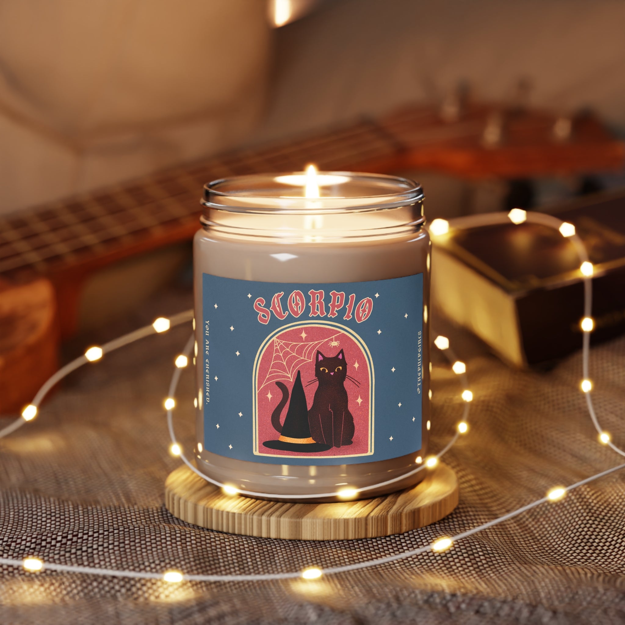 Scorpio Spooky Cat Astrology Candle