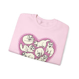 White Cat Lover Crewneck Sweatshirt