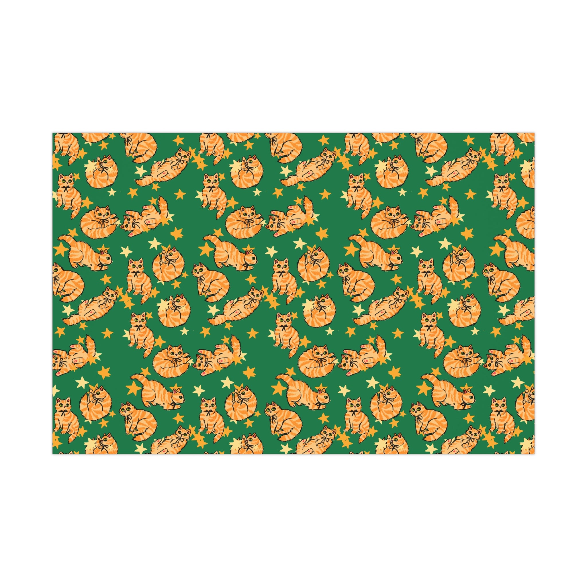 Orange Cat Lover Gift Wrap Papers