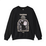 Taurus Halloween Cat Astrology Crewneck