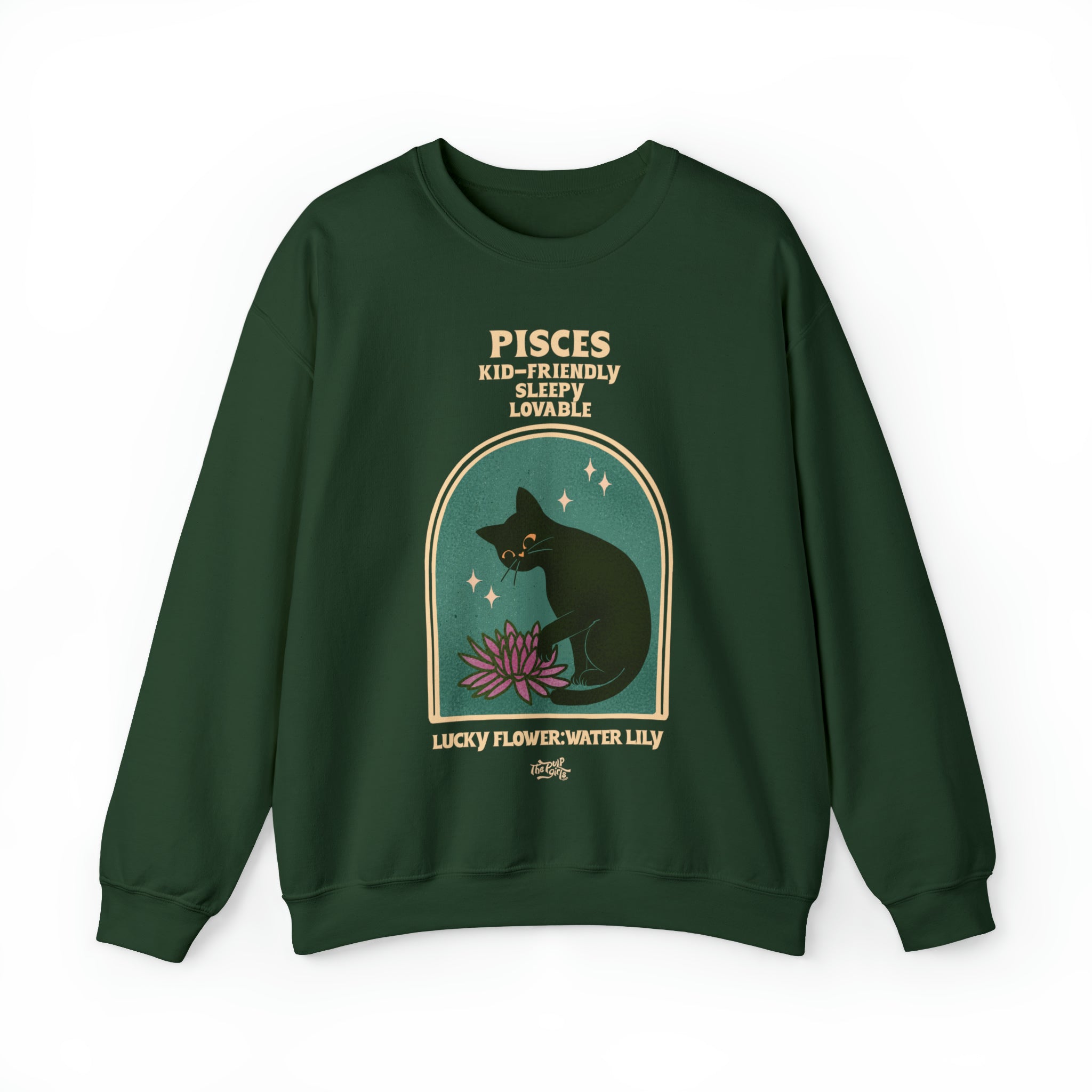 Pisces Cat Astrology Crewneck