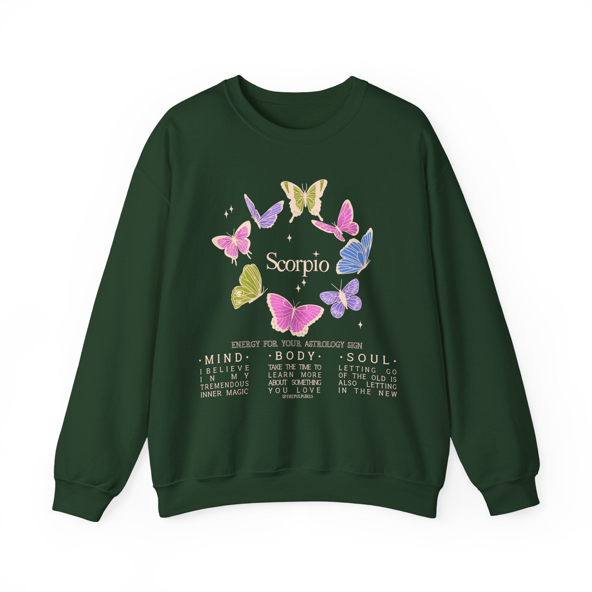 Scorpio Butterfly Astrology Crewneck