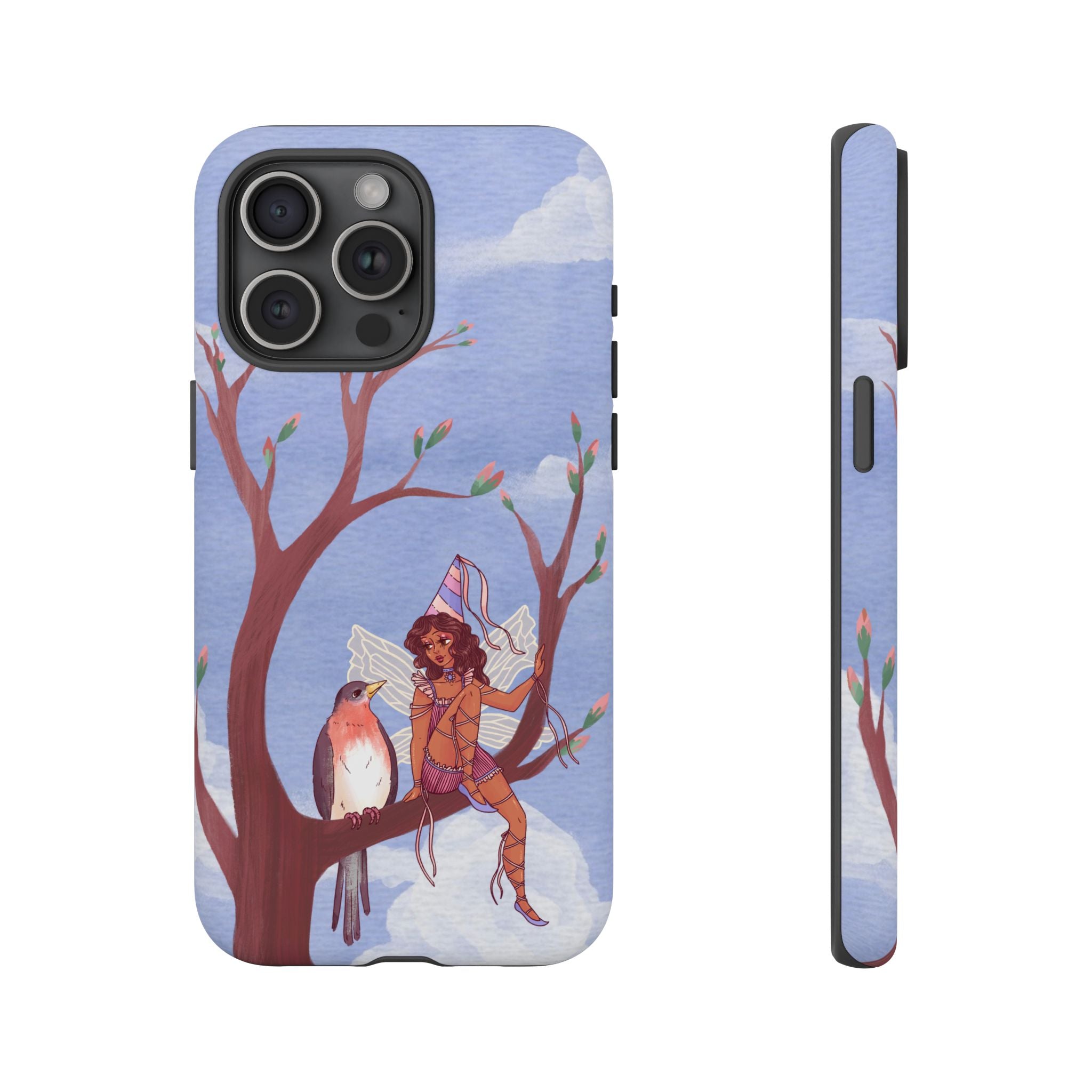 Pink Bird & Fairy Phone Case