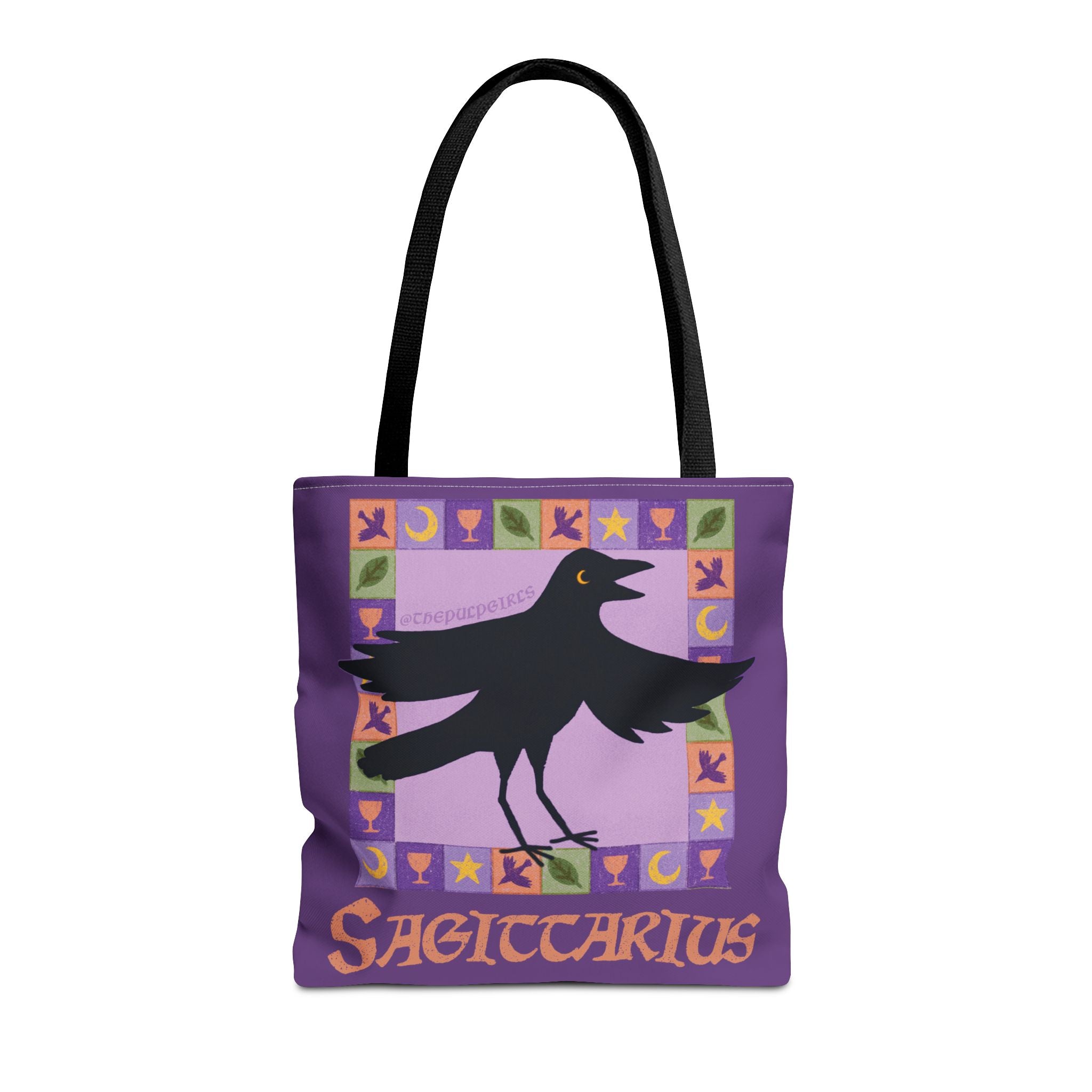 Sagittarius Whimsical Crow Tote Bag