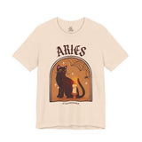 Aries Spooky Cat Astrology Tee