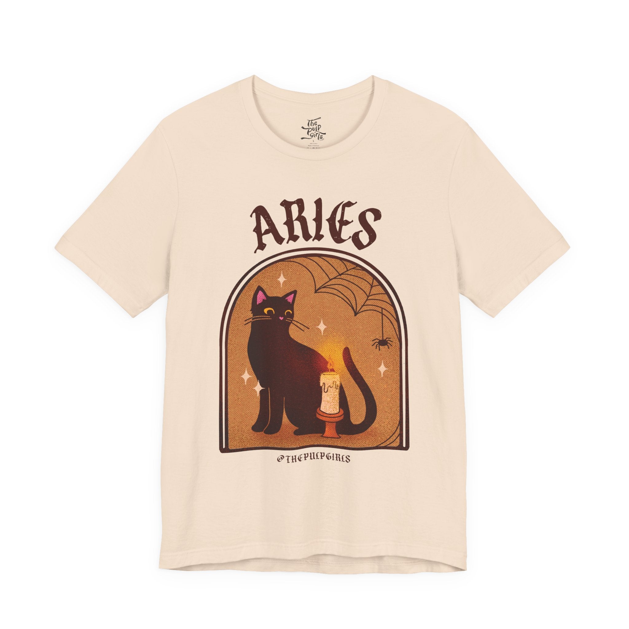 Aries Spooky Cat Astrology Tee