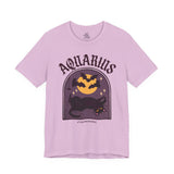 Aquarius Spooky Cat Astrology Tee