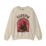 Scorpio Spooky Cat Astrology Crewneck