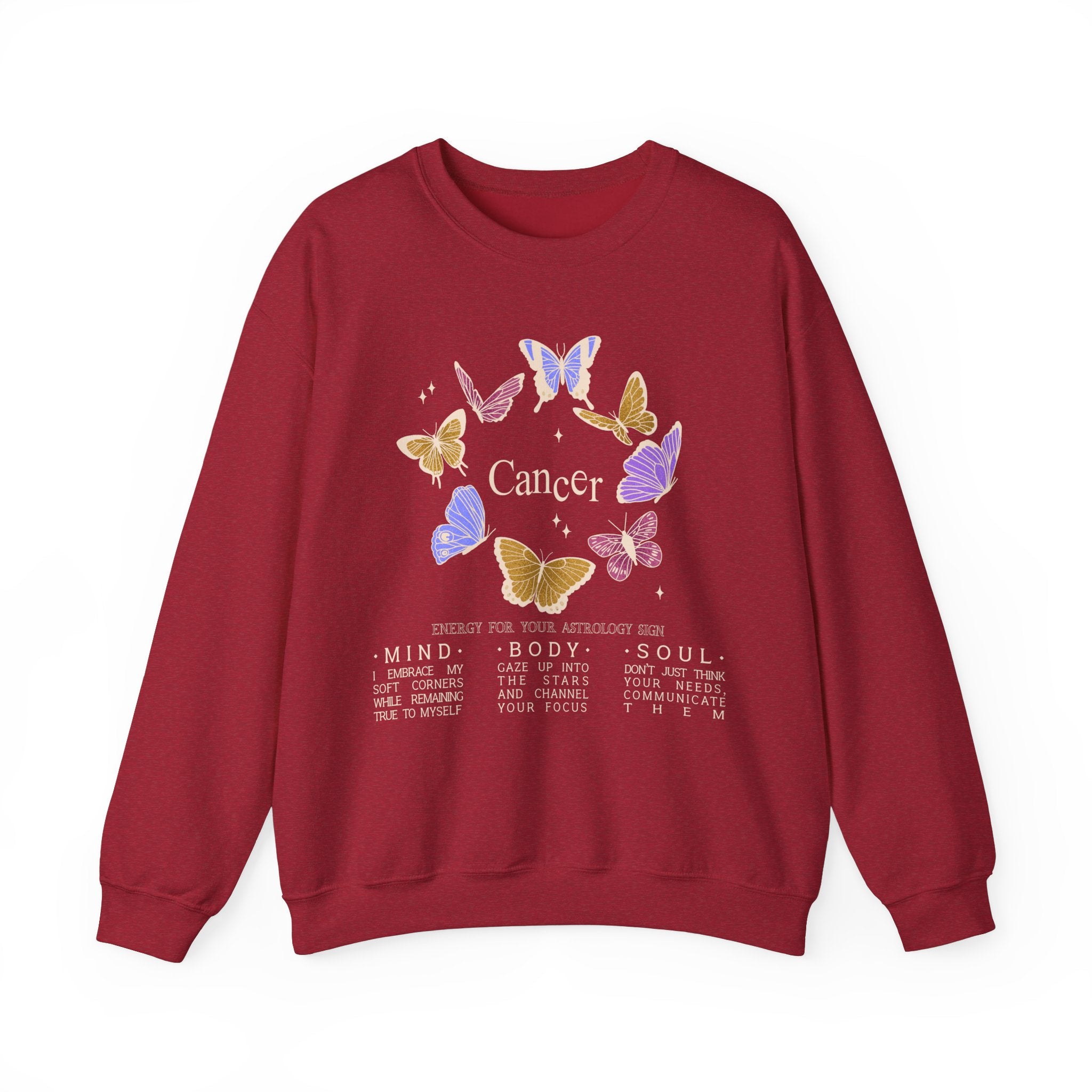Cancer Butterfly Astrology Crewneck