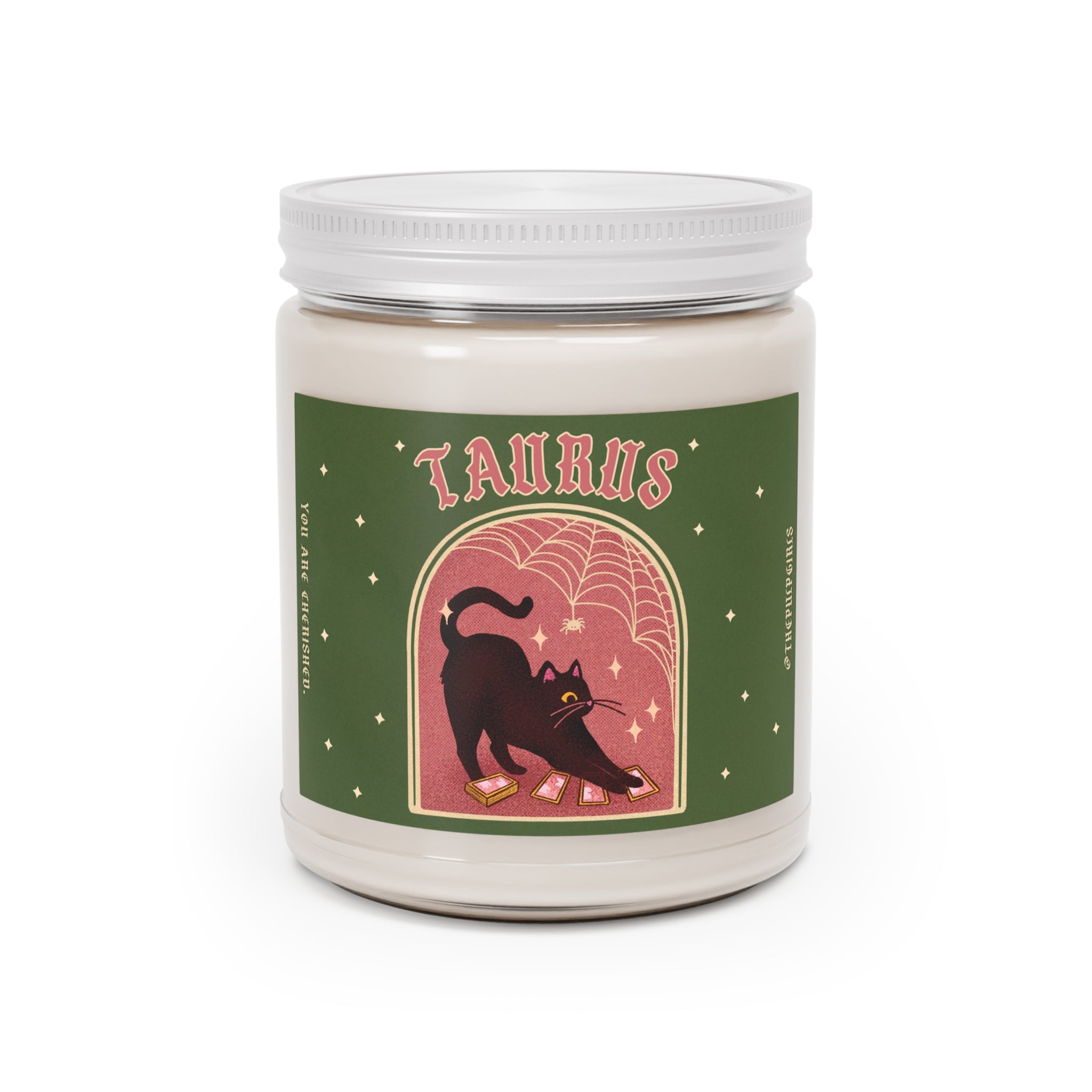 Taurus Spooky Cat Astrology Candle