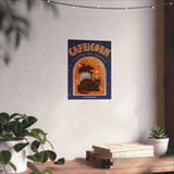 Capricorn Spooky Cat Astrology Art Print