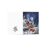 Winter Seaside Cottage Greeting Card