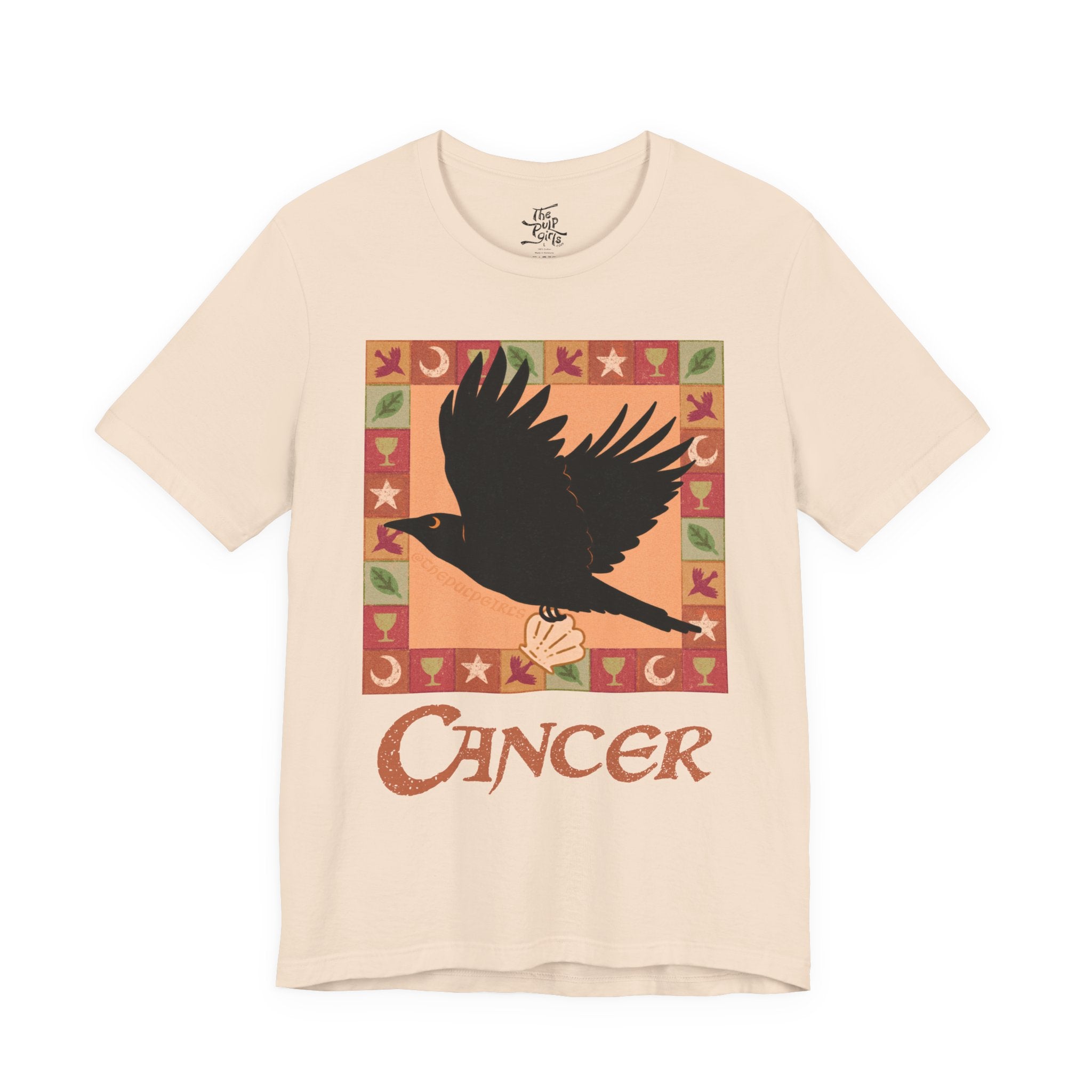 Cancer Whimsical Crow Tee