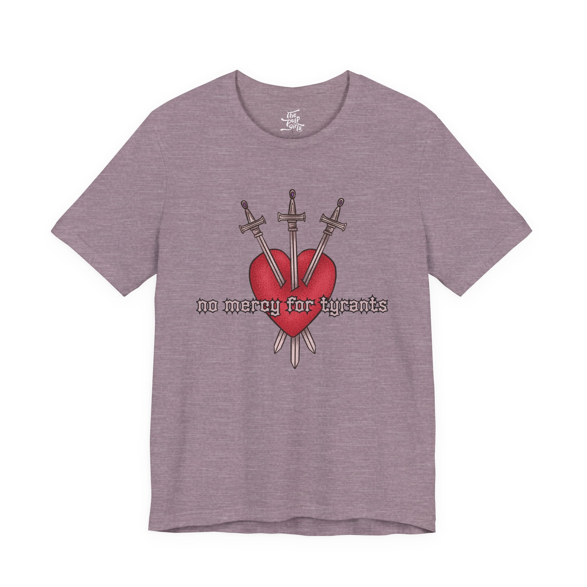 No Mercy For Tyrants - The Three of Hearts Tarot Tee