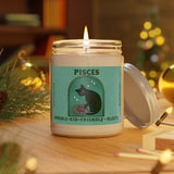 Pisces Cat Astrology Candle