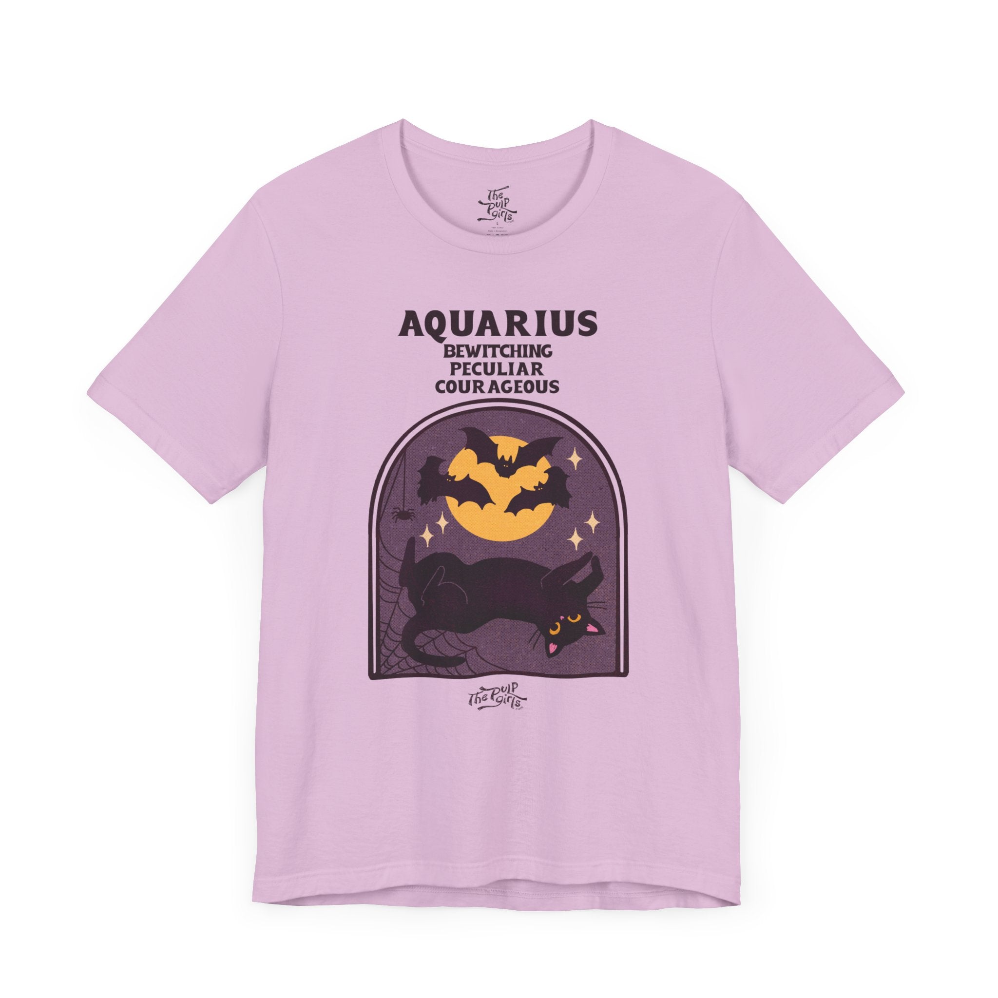 Spooky Aquarius Cat Astrology Tee