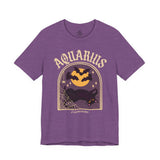 Aquarius Spooky Cat Astrology Tee