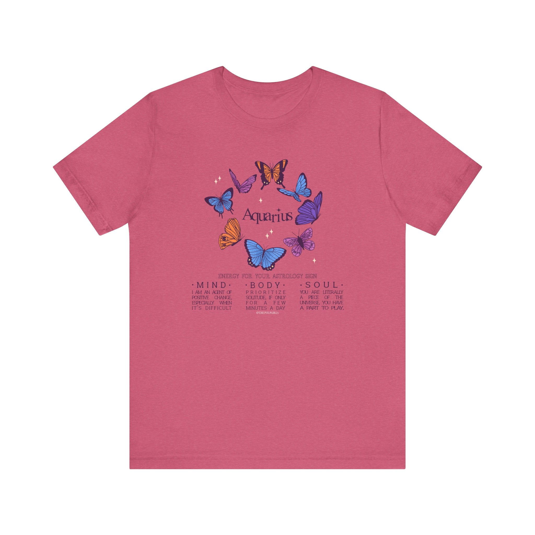 Aquarius Astrology Butterfly Tee