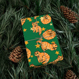 Orange Cat Lover Gift Wrap Papers