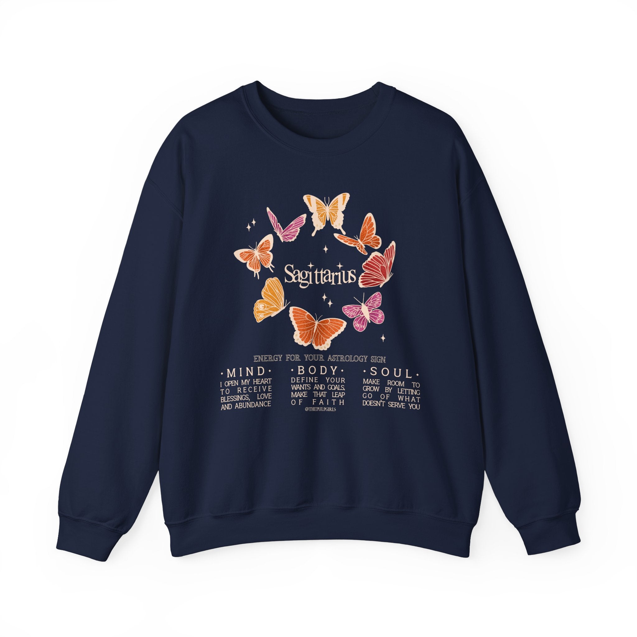 Sagittarius Butterfly Astrology Crewneck