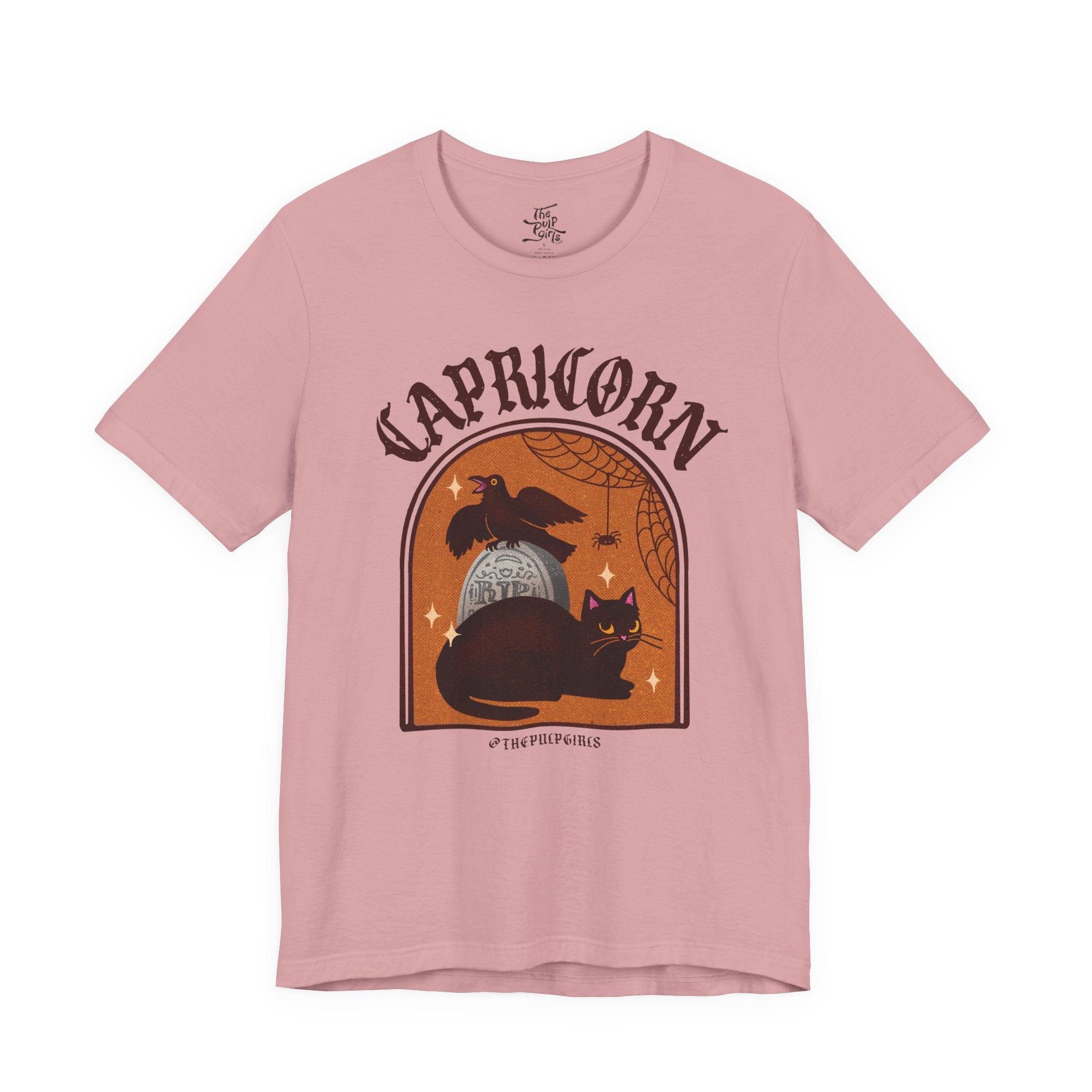 Capricorn Spooky Cat Astrology Tee