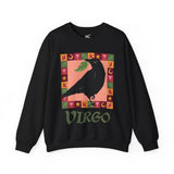 Virgo Whimsical Crow Crewneck Sweatshirt