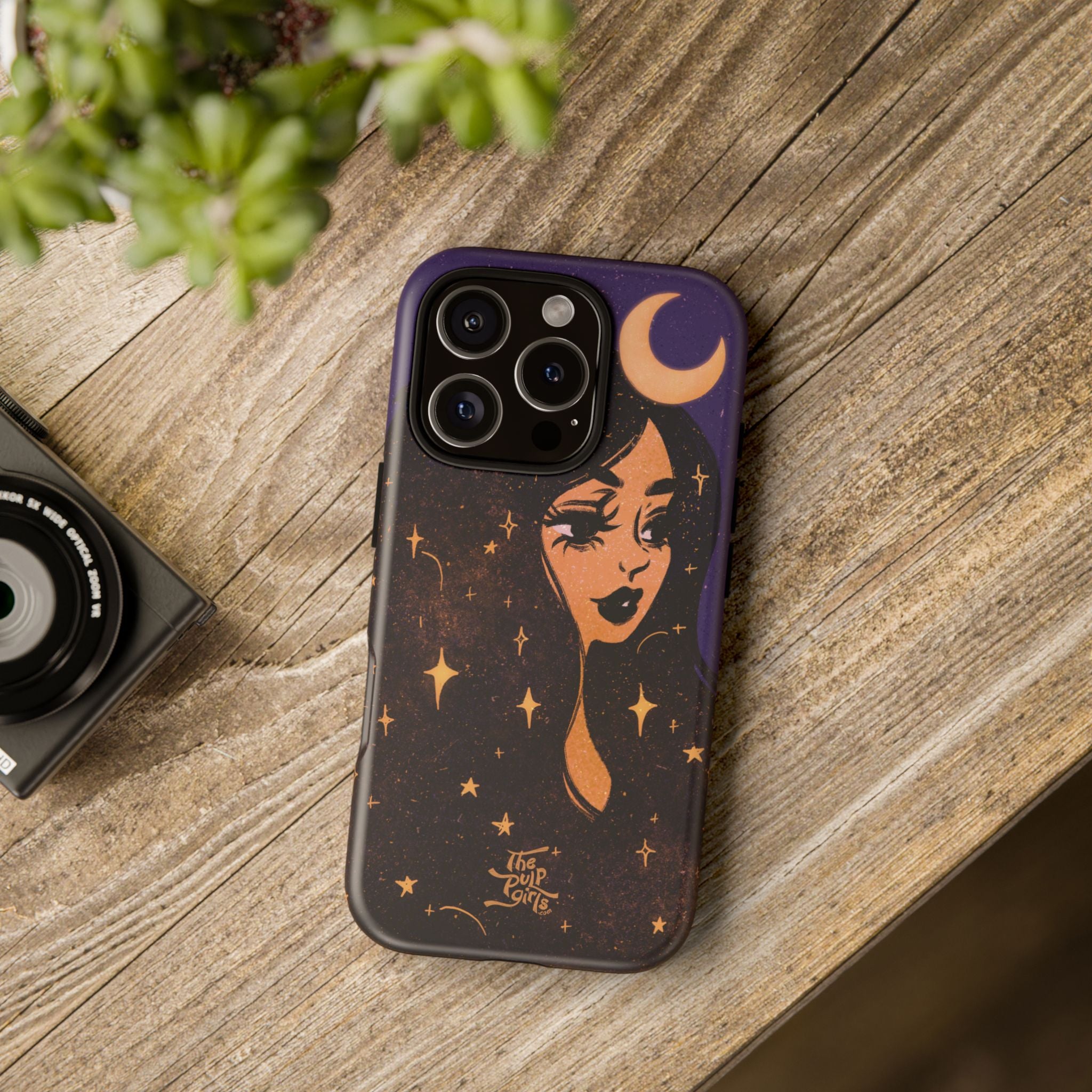 Moon Girl Purple Phone Case
