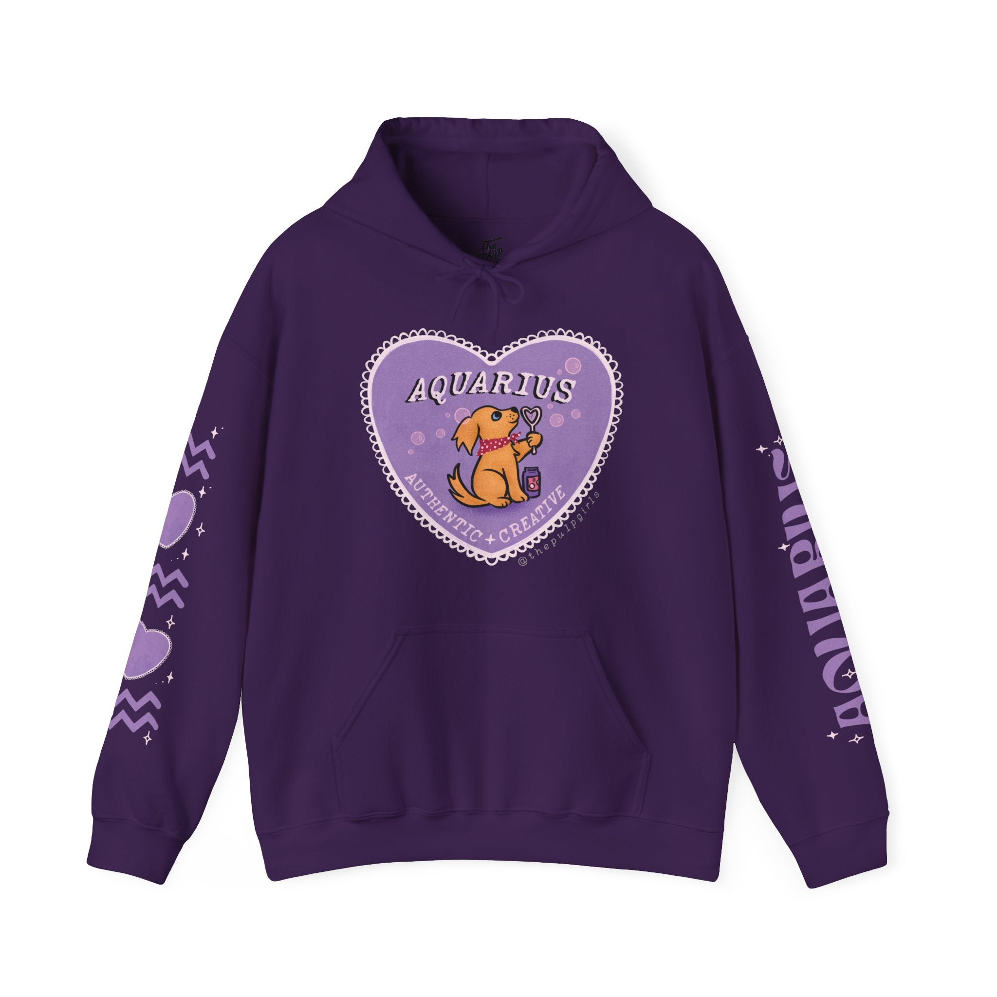 Aquarius Lover Dog Astrology Hoodie