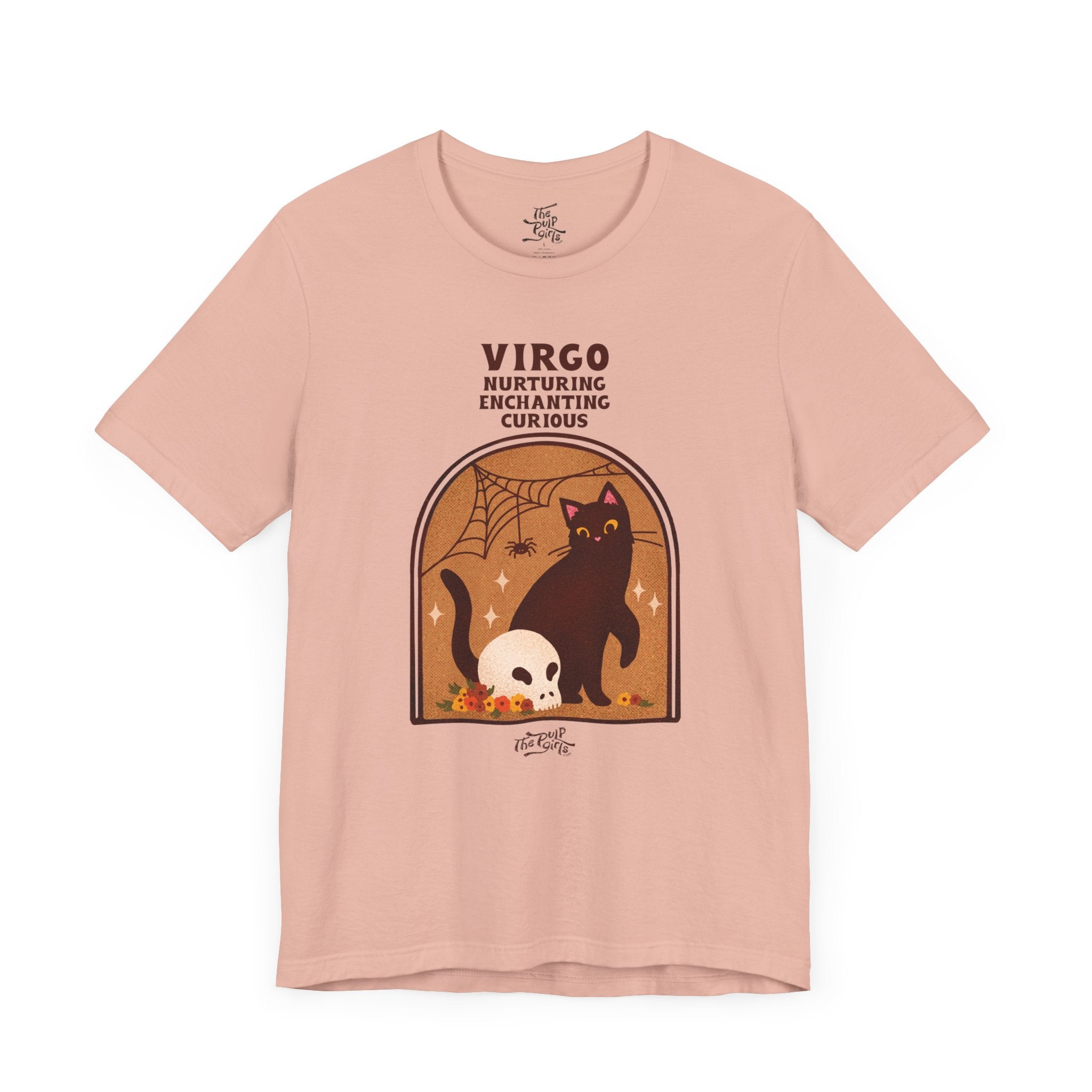 Spooky Virgo Cat Astrology Tee