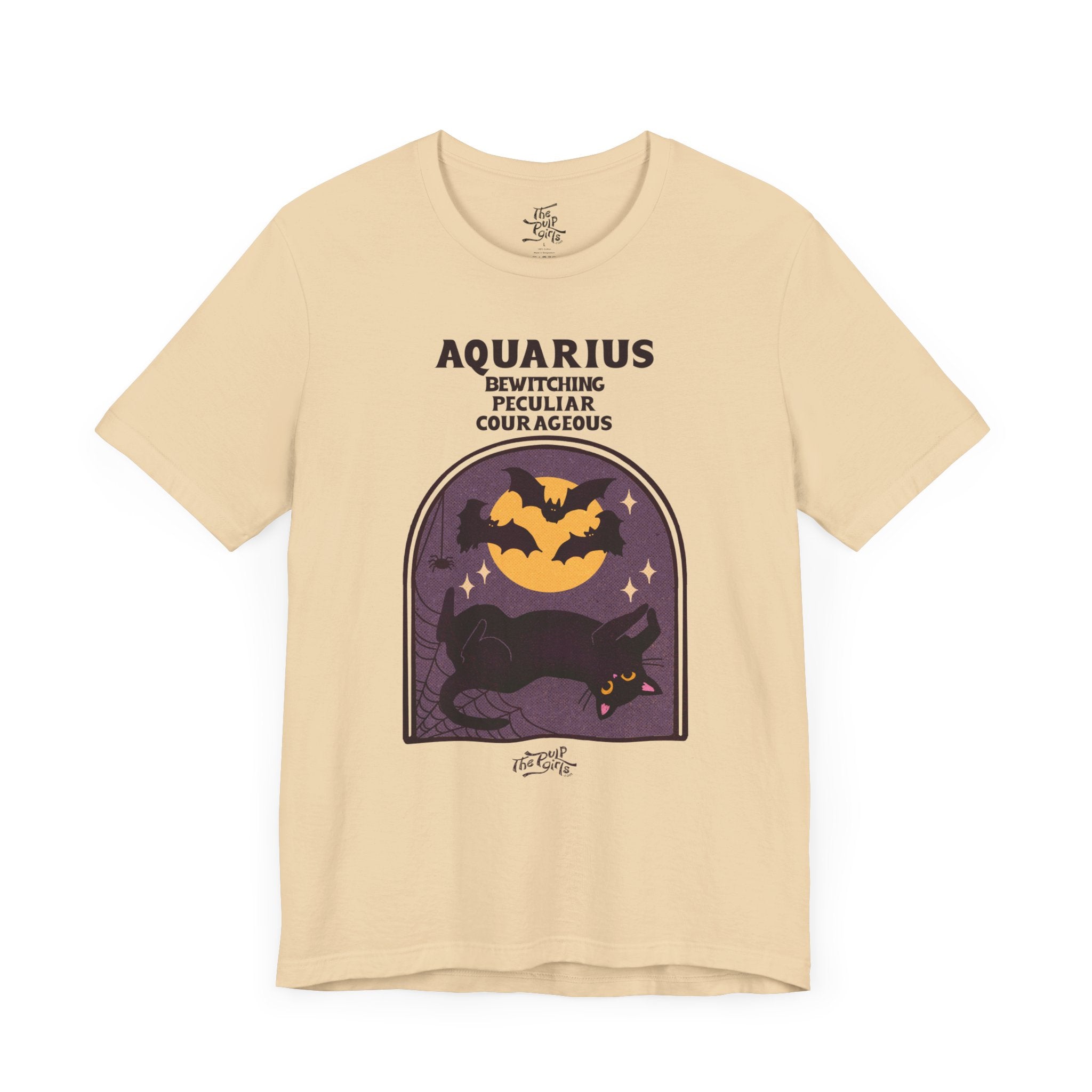 Spooky Aquarius Cat Astrology Tee