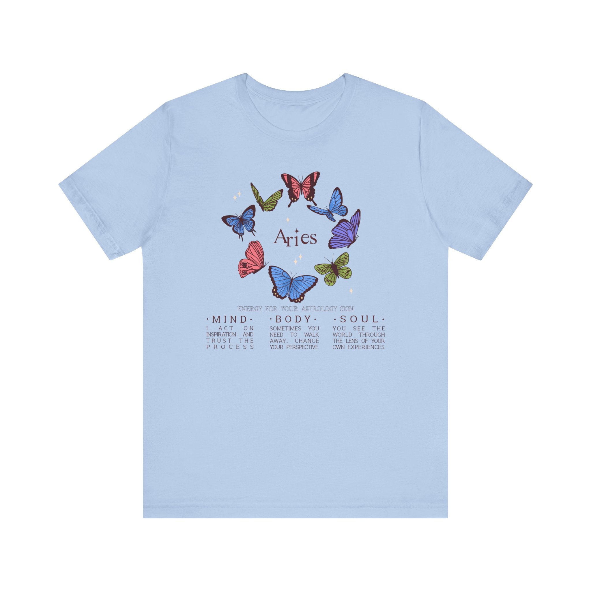 Aries Astrology Butterfly Tee