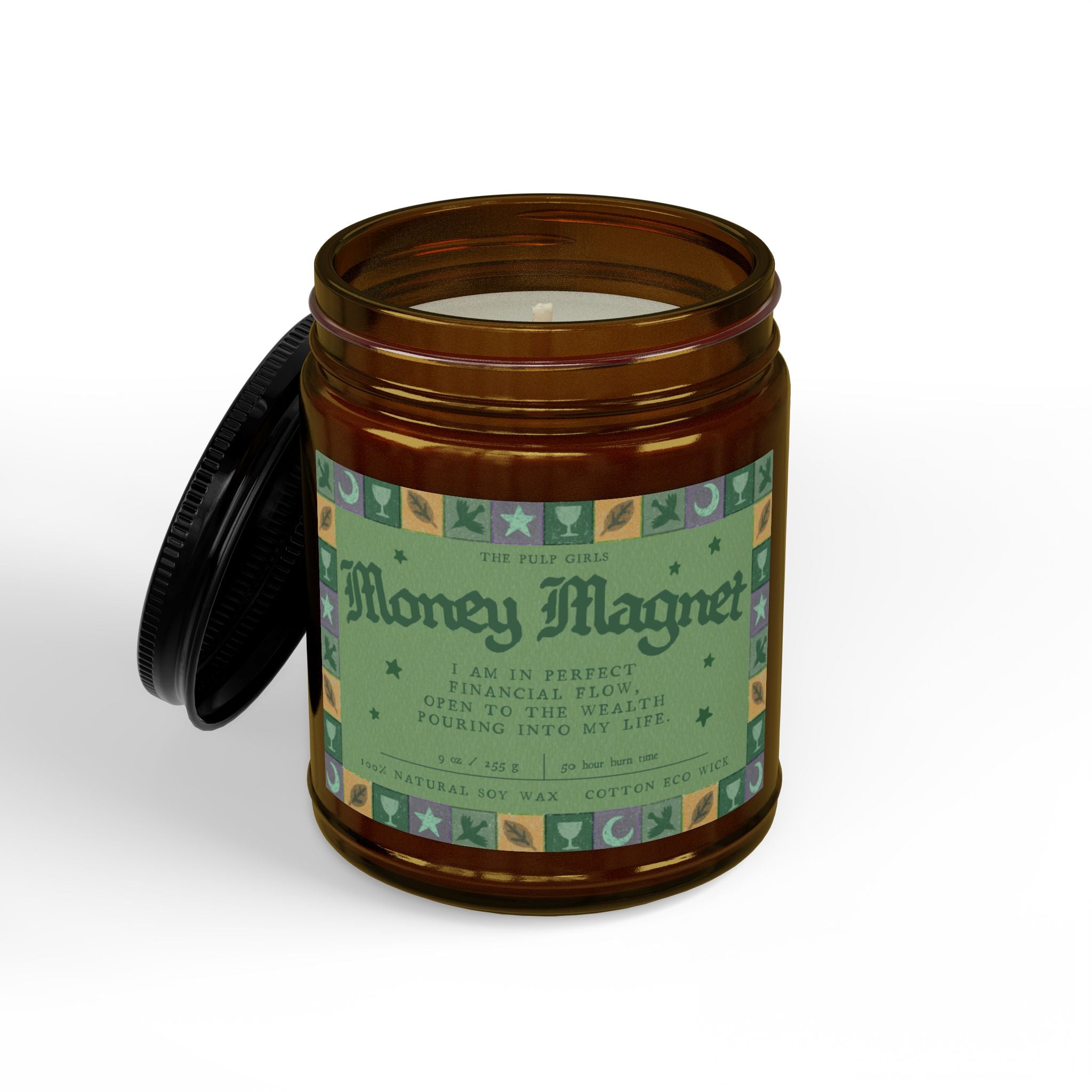 Money Magnet Intention Spell Candle