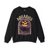 Aquarius Spooky Cat Astrology Crewneck