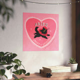 Aries Love Cat Art Print